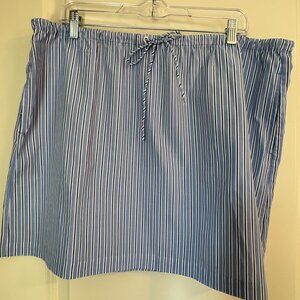 J.Crew Cotton poplin tie waist striped mini skirt. Size XL. NWT.